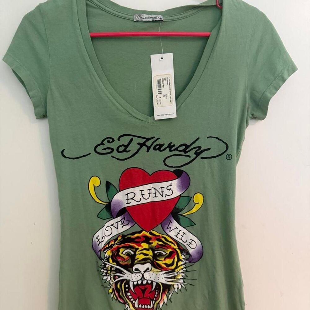 Ed Hardy Love Runs Wild Graphic T-Shirt